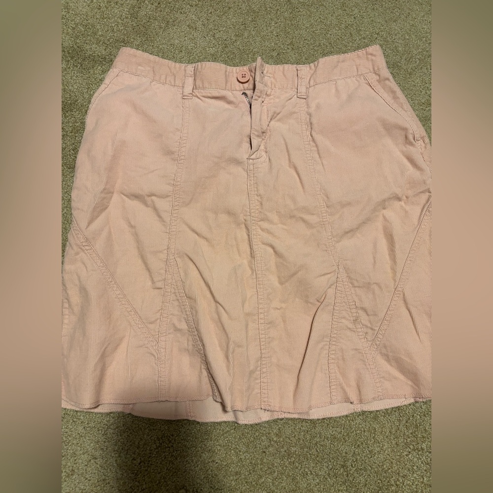 Route 66 Pink Corduroy Mini Skirt